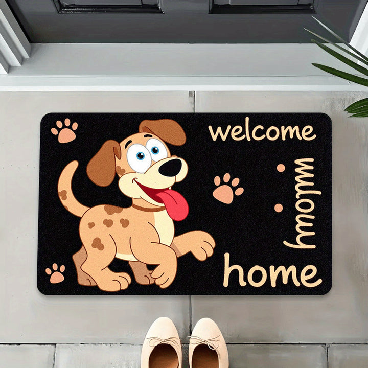 Cozy Dog-Themed Floor Mat