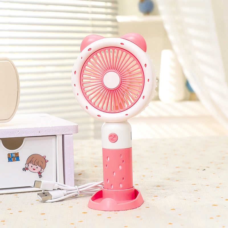 Women Portable Handheld Fan with Playful Antler Design Kalsten