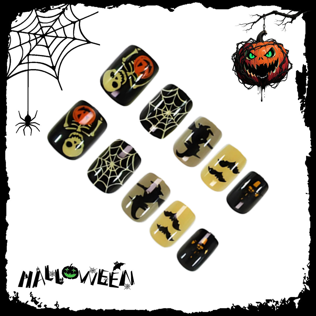 Halloween Nail Art Set with Creative Scary Designs Kalsten