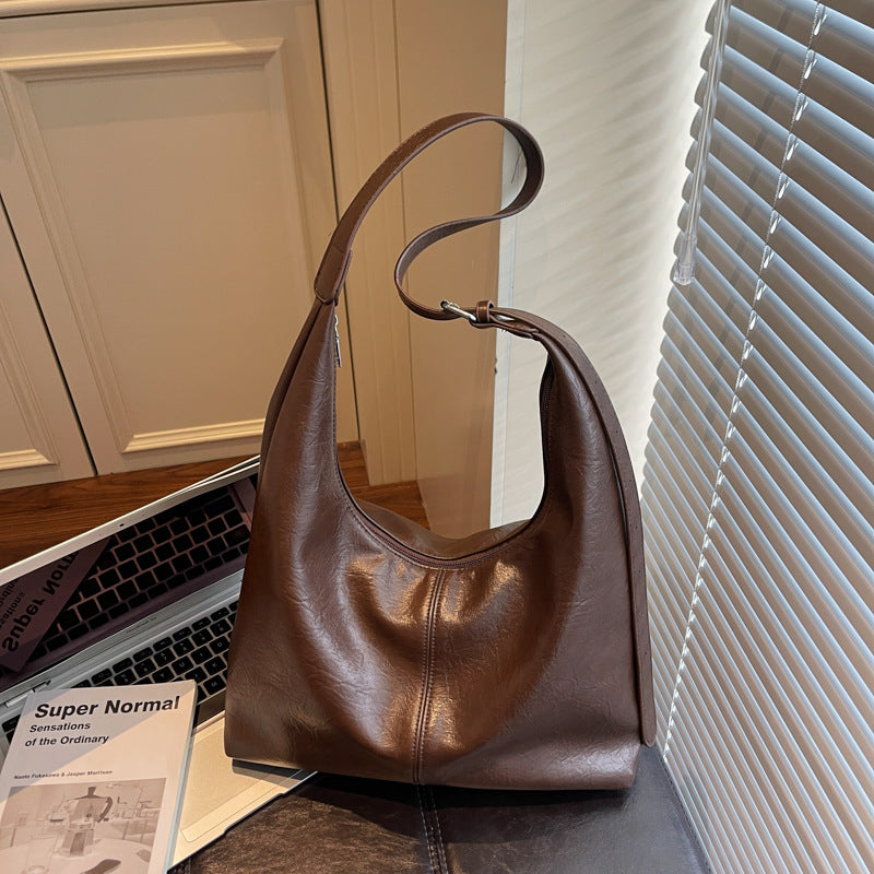 Premium Leather Slouchy Handbag Kalsten