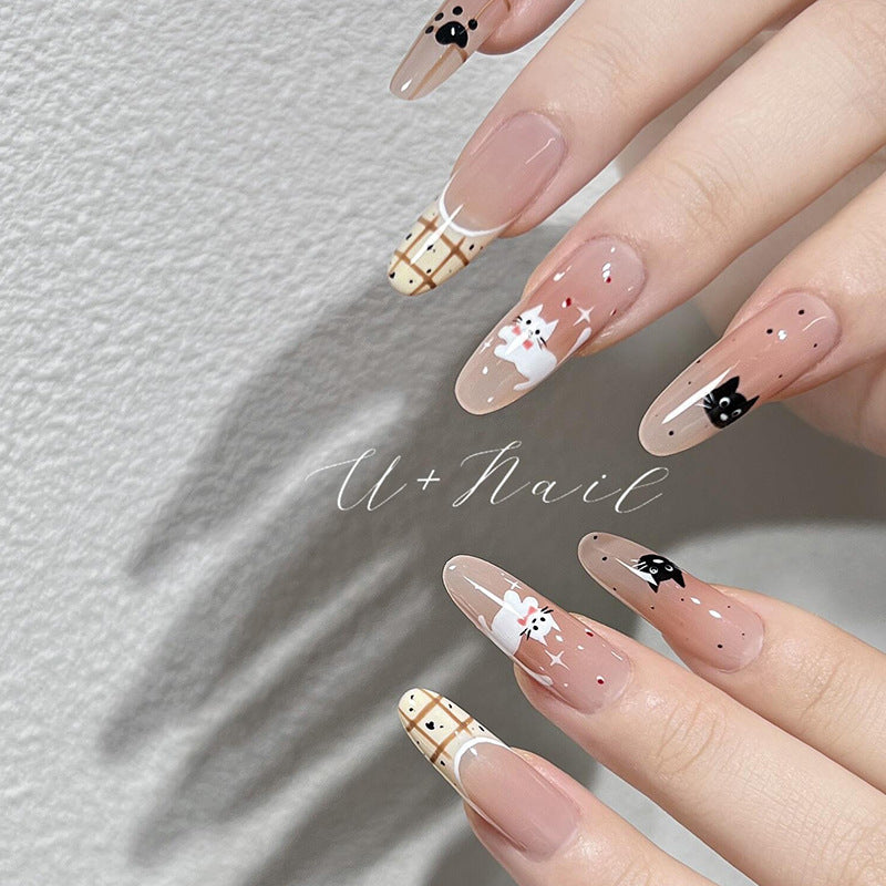 Playful Animal-Themed Press-On Nail Art Kalsten