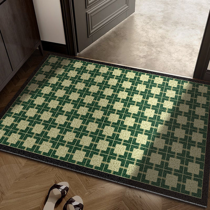 Floral Patterned Entryway Mat