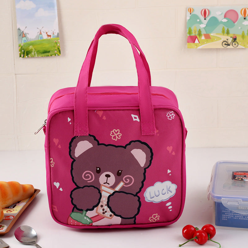 Children's Insulated Bear-Themed Lunch Bag Kalsten