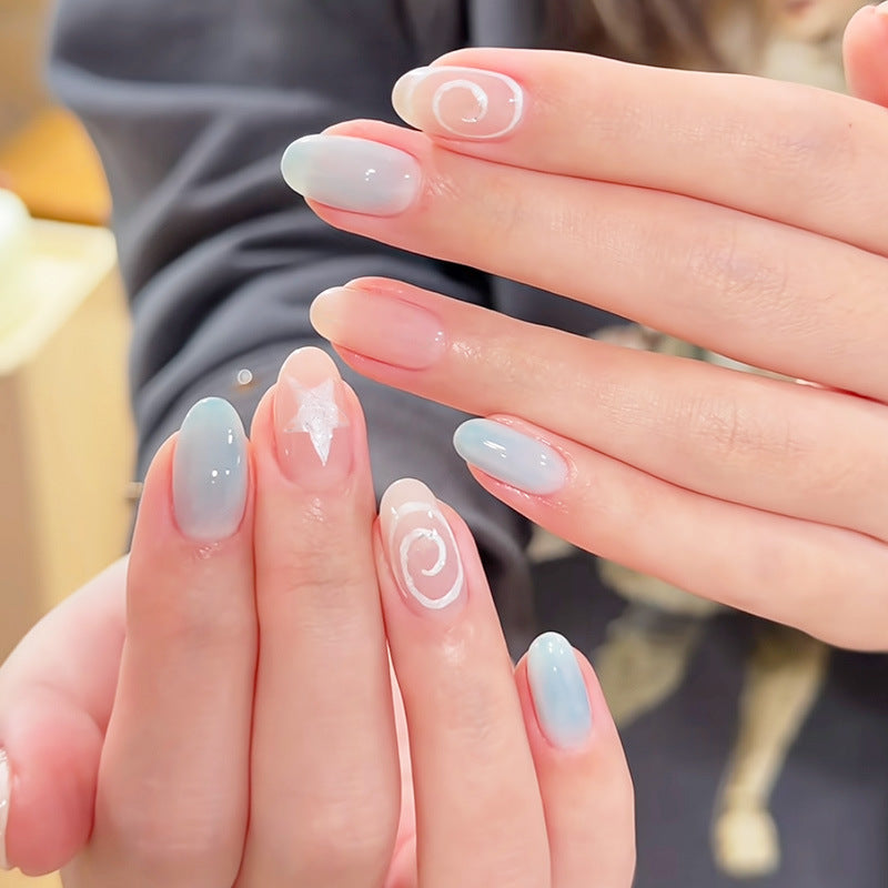 Whimsical Bunny-Themed Press-On Nail Art Set Kalsten
