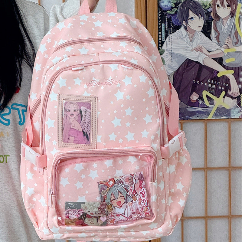 Stylish Star Print Backpack