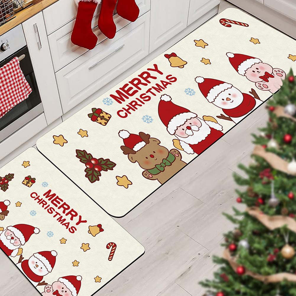 Christmas-Themed Kitchen Mat Set Kalsten