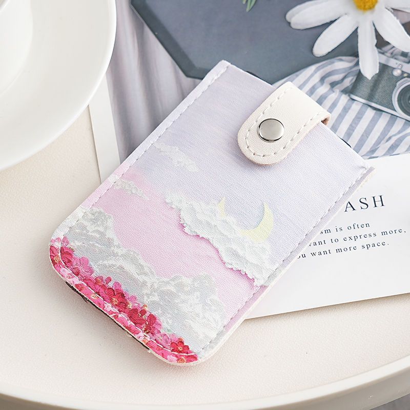 Artistic Floral Print Phone Pouch