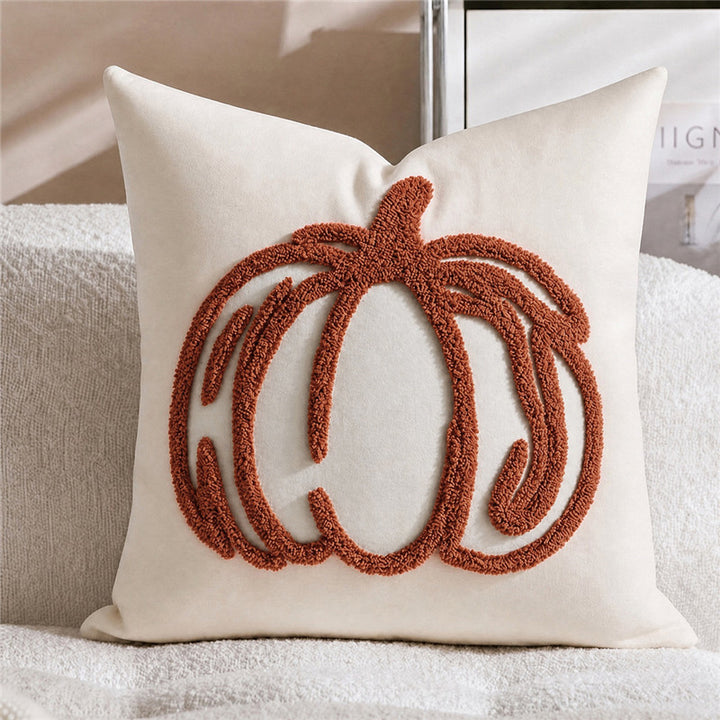 Decorative Cushion with Pumpkin Pattern