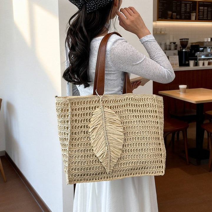 Handcrafted Beach Bag Made from Natural Materials Kalsten