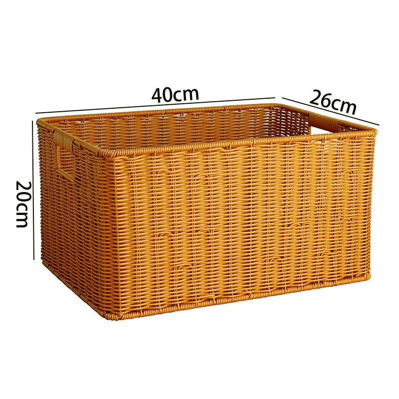 Wicker Storage Basket with Handles Kalsten