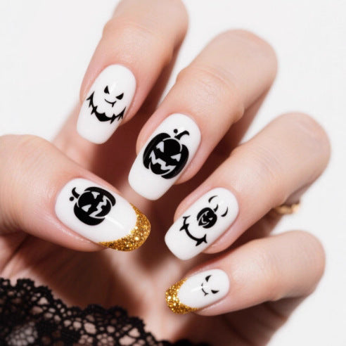 Artistic Halloween Themed Nail Art Kalsten