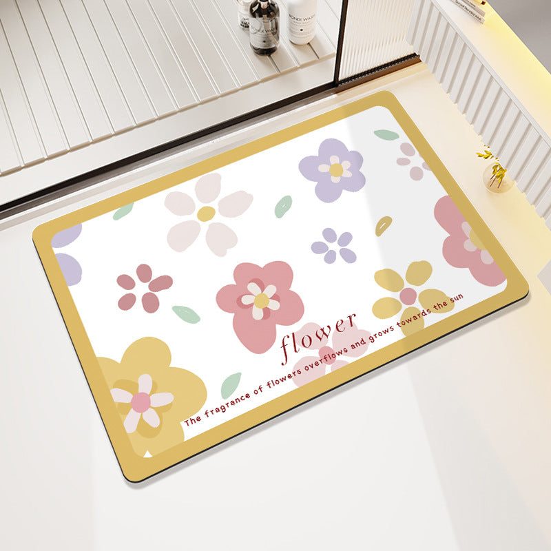Decorative Honeycomb Bath Mat Kalsten