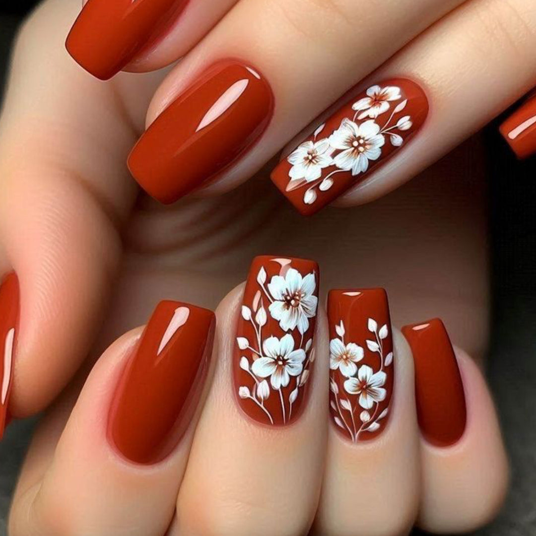 Floral Acrylic Nail Art Extensions Kalsten 1789713260