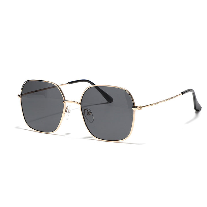 Women's fashionable square sunglasses with narrow metal frame and UV protection Kalsten