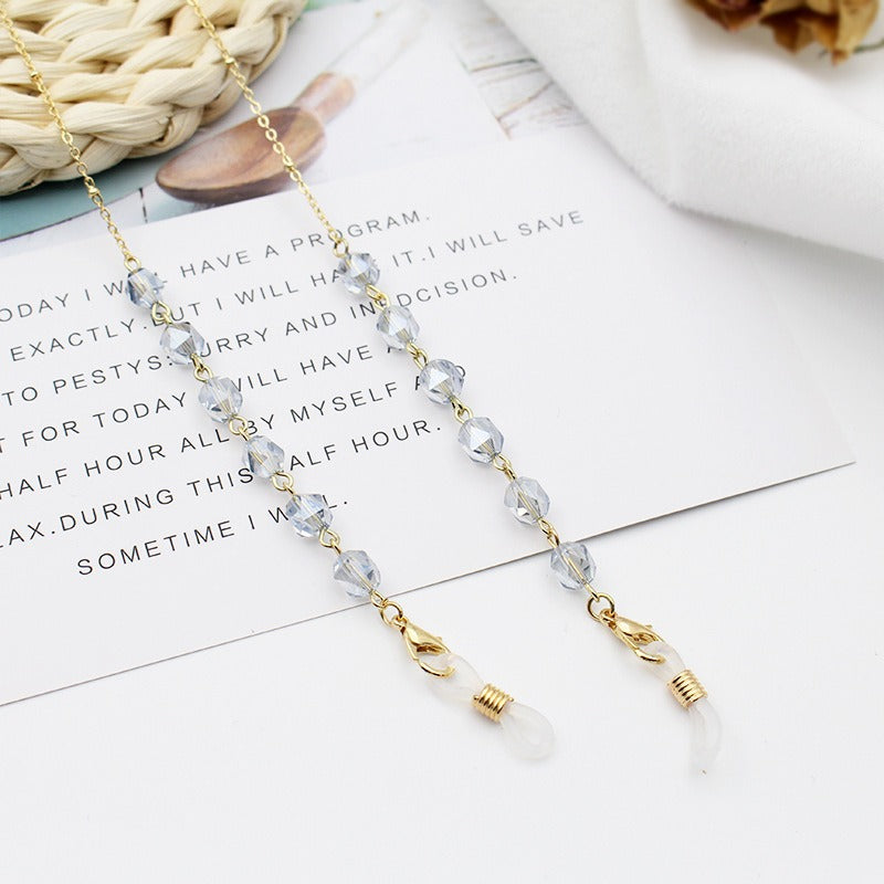 Elegant Crystal-Embellished Eyewear Chain Kalsten 1788159829