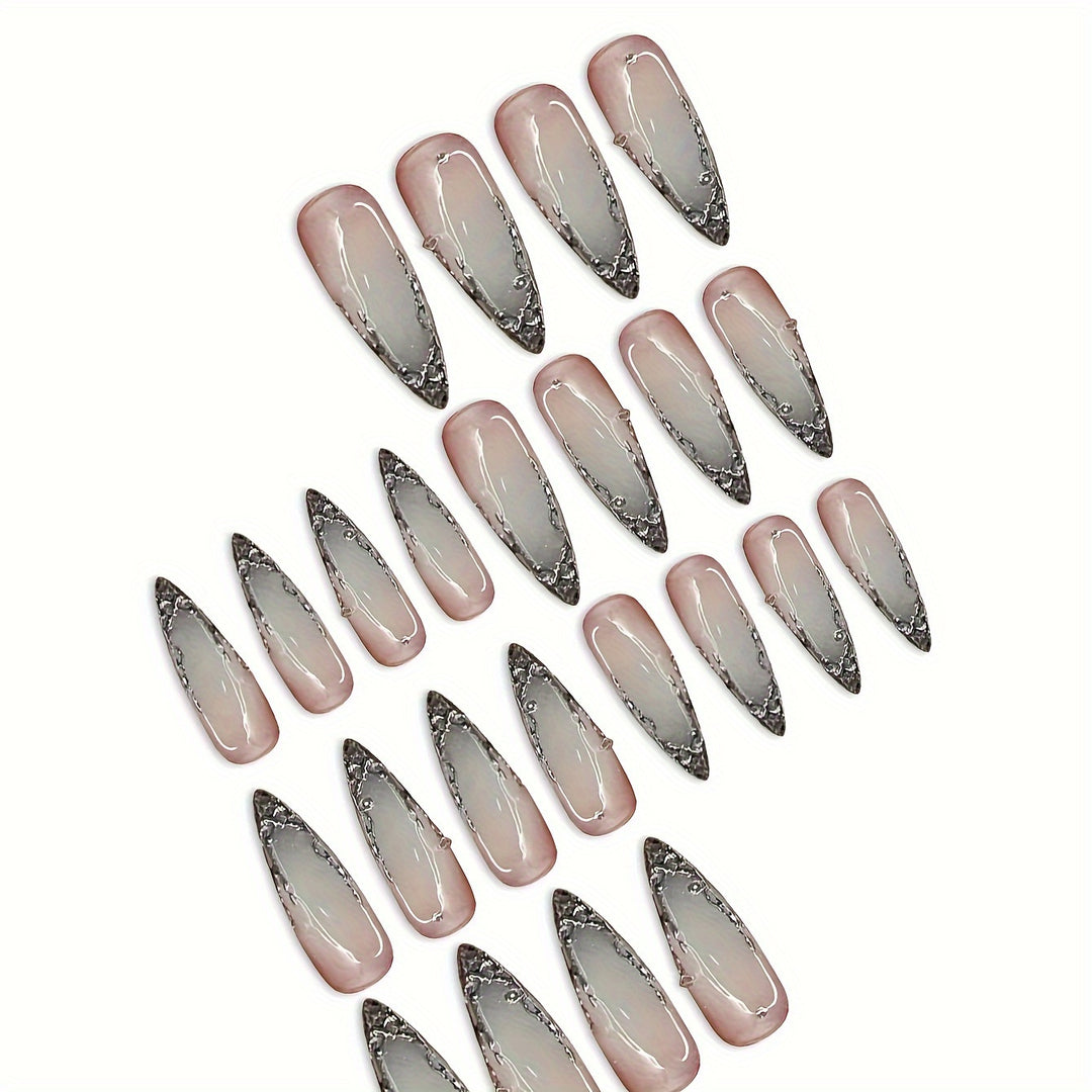 Trendy Sharp-Cornered Nail Enhancements Kalsten