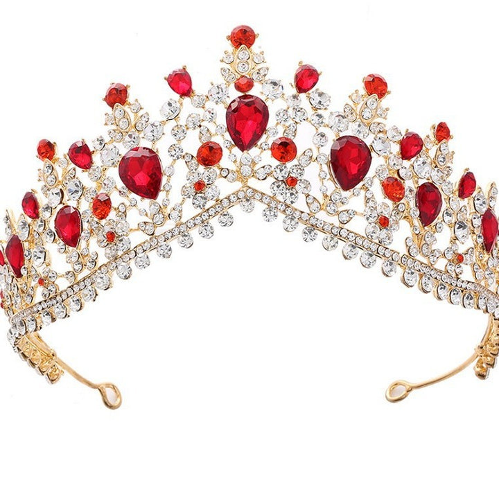 Women's Glamorous Tiara with Rhinestone and Crystal Embellishments Kalsten
