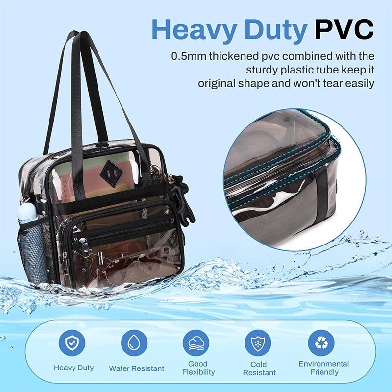 Transparent Tote Bag with Additional Compartments Kalsten