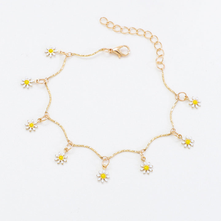 Floral Charm Anklet Kalsten