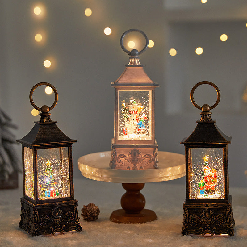 Vintage Snow Globe Lantern
