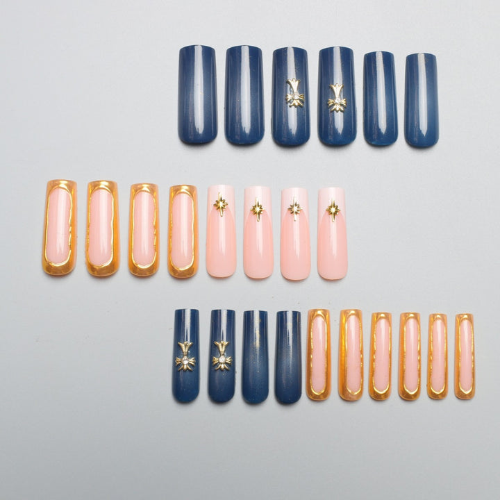 Elegant Rhinestone-Embellished Nail Extensions Kalsten
