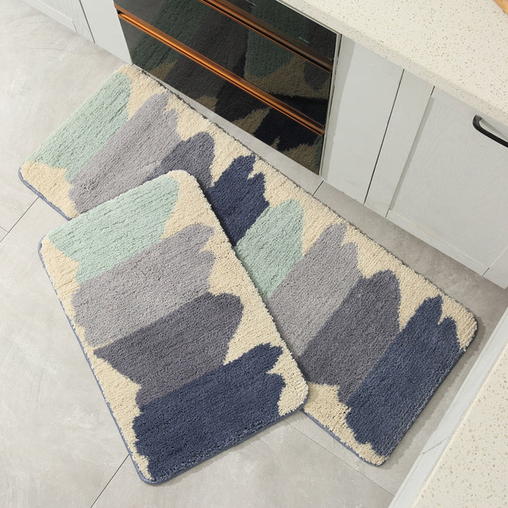 Abstract Textured Kitchen Mat