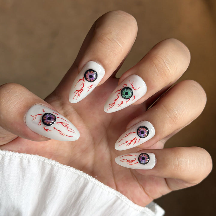 Artistic Eye-Themed Press-On Nail Set Kalsten