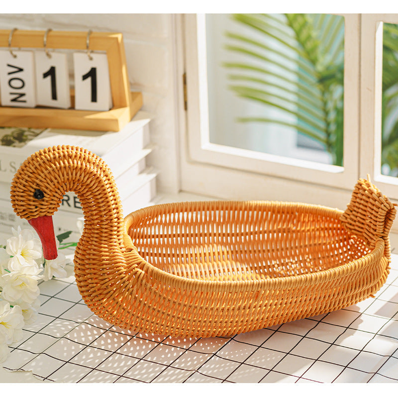 Decorative Wicker Duck Kalsten