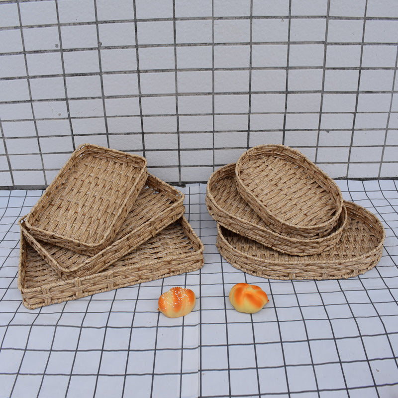Natural Woven Serving Basket Set Kalsten