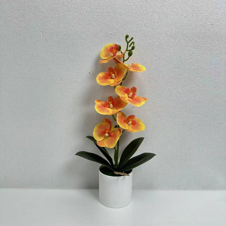 Lifelike Decorative Orchid Plant for Indoor Display