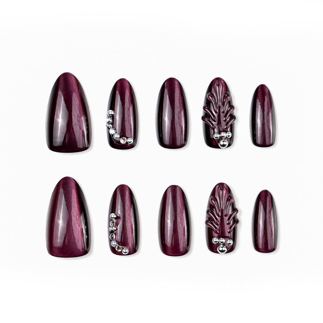 Glamorous High Gloss Artificial Nails Kalsten