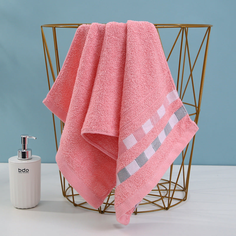 Luxury terry towel with modern check pattern Kalsten