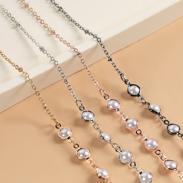 Elegant Pearl-Linked Eyewear Chain Kalsten