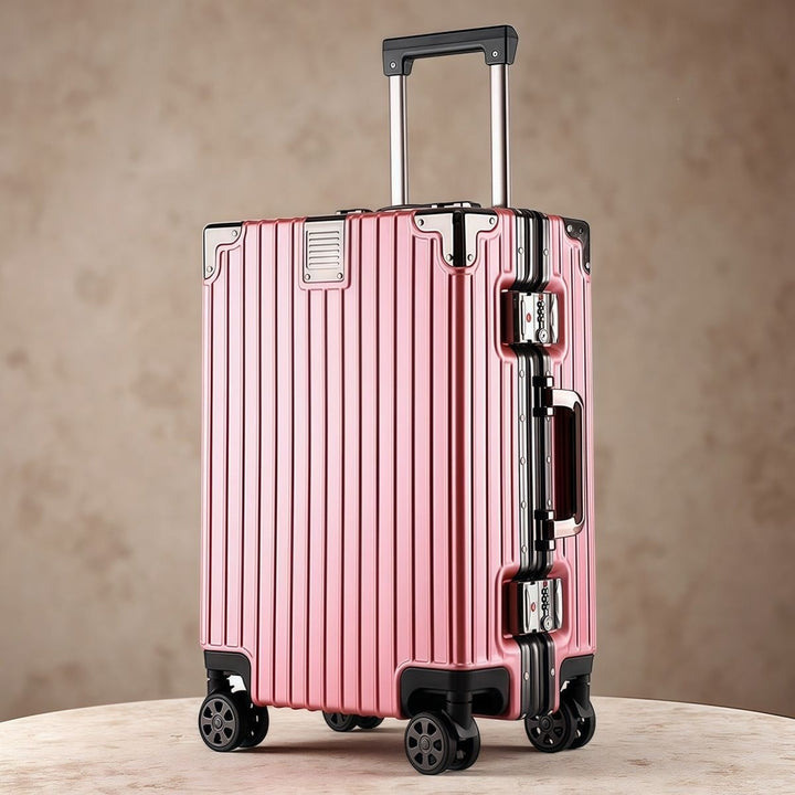 Hard Shell Trolley With Double Safety Lock And Silent 360-Degree Wheels Kalsten