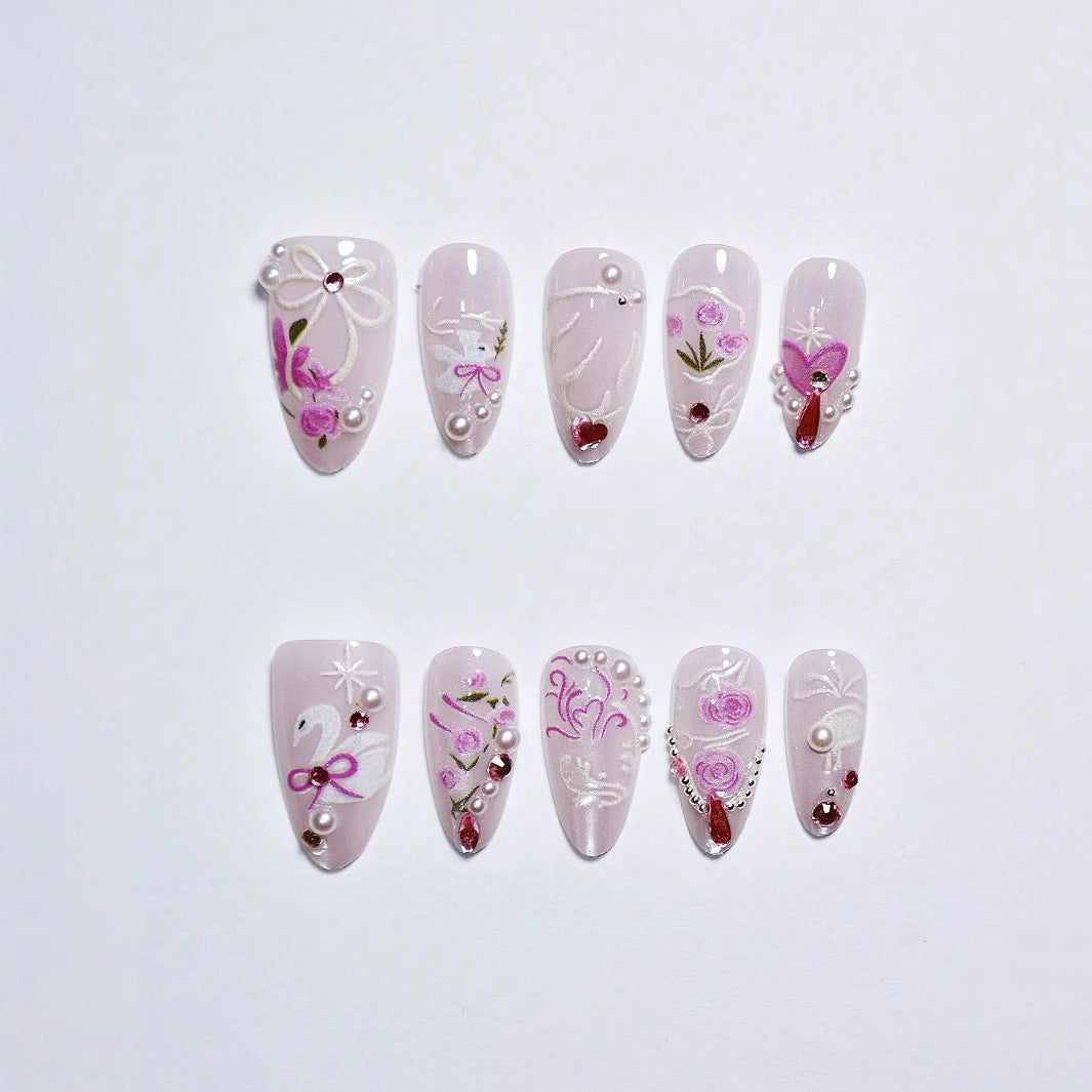 Artistic Press-On Nail Art Set Kalsten