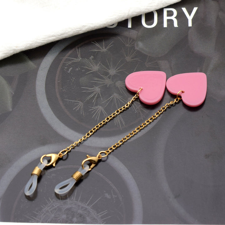 Heart-Shaped Decorative Eyewear Chain Kalsten