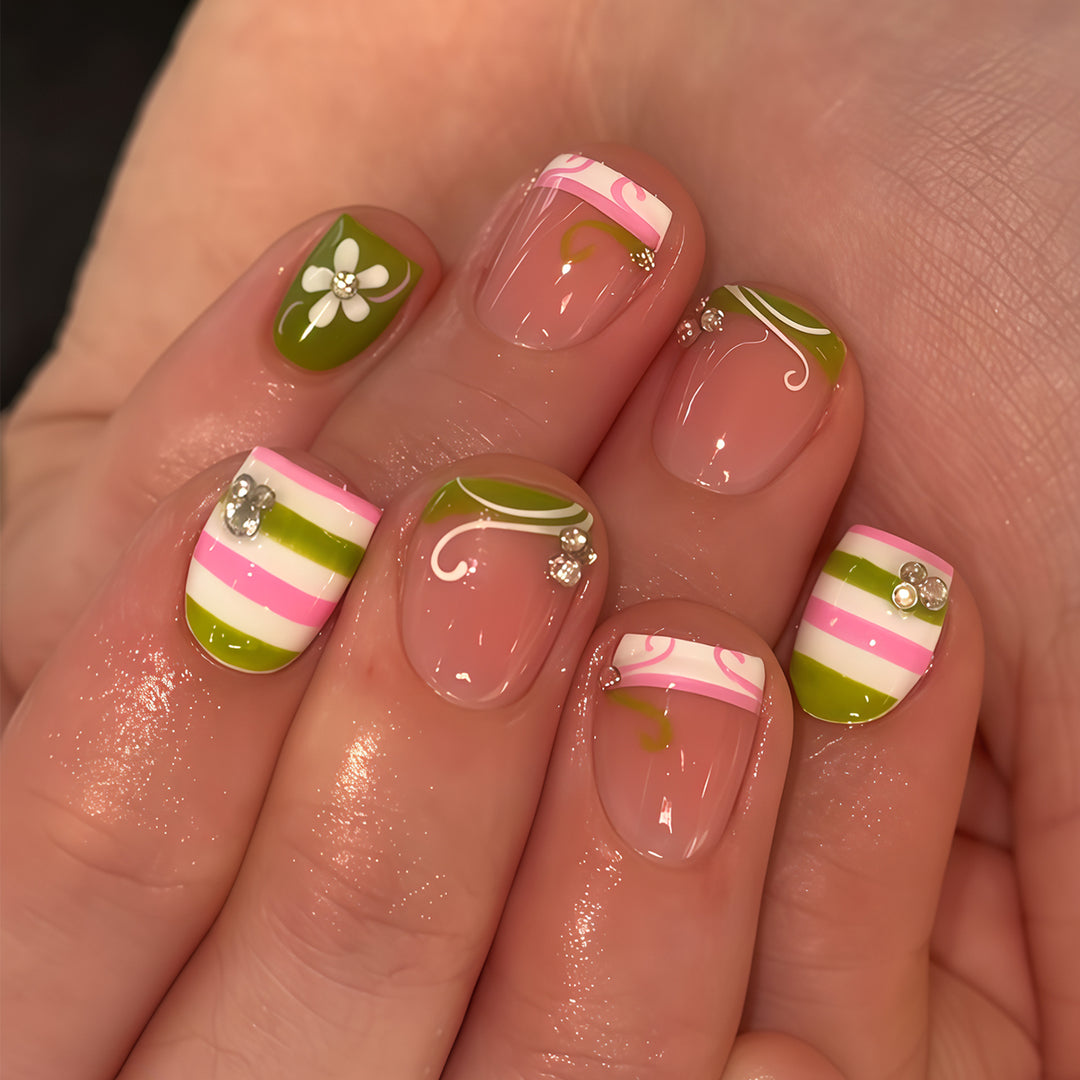 Decorative Press-On Nail Art Tips Kalsten