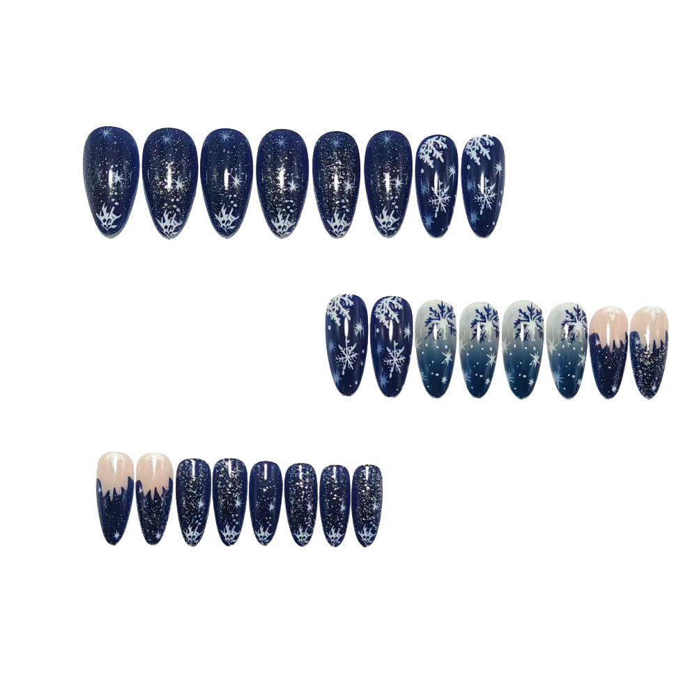 Artificial Nails In Elegant Winter Design Kalsten