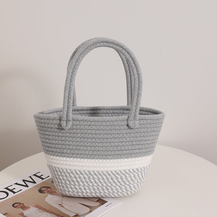 Fashionable Handbag Made of Braided Textile Kalsten