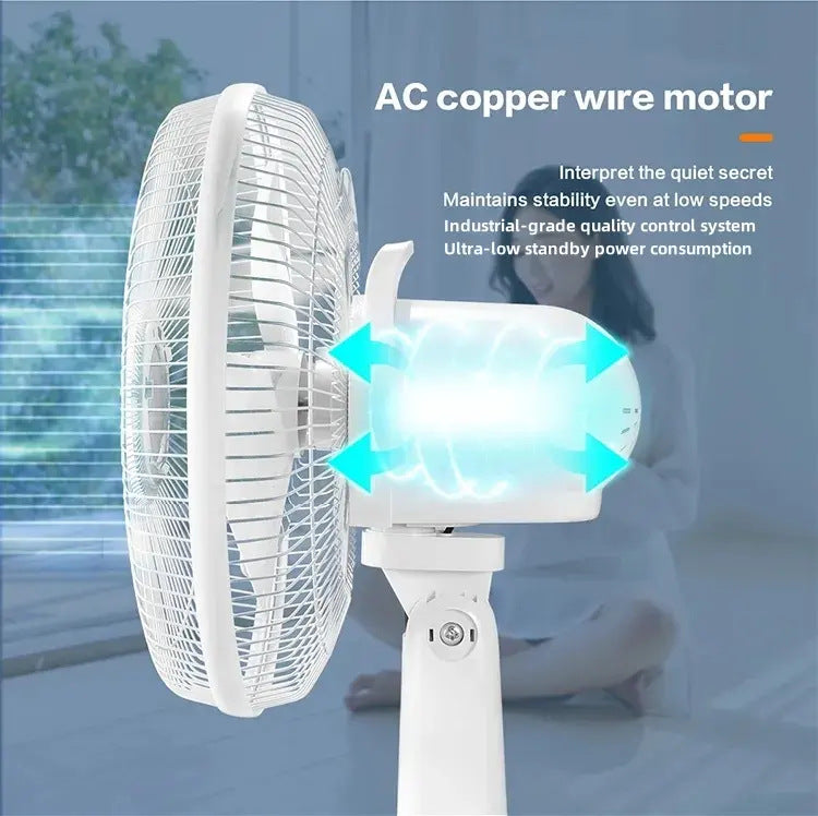 Ladies solar-powered stand fan with intelligent control Kalsten