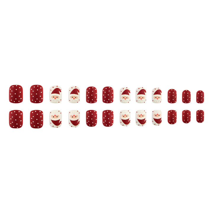Festive Santa-Themed Nail Art Kalsten