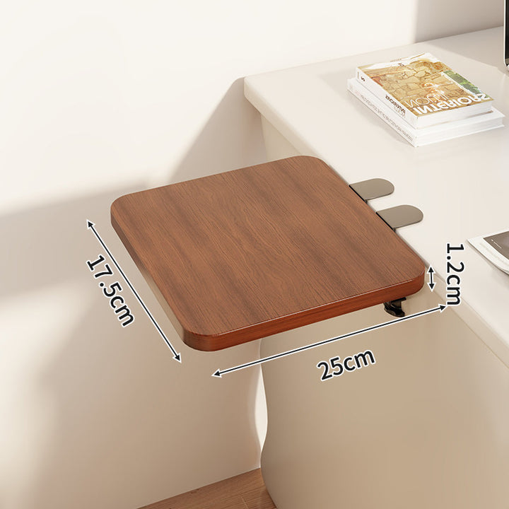 Slim Clamp-On Folding Side Desk Shelf Tray