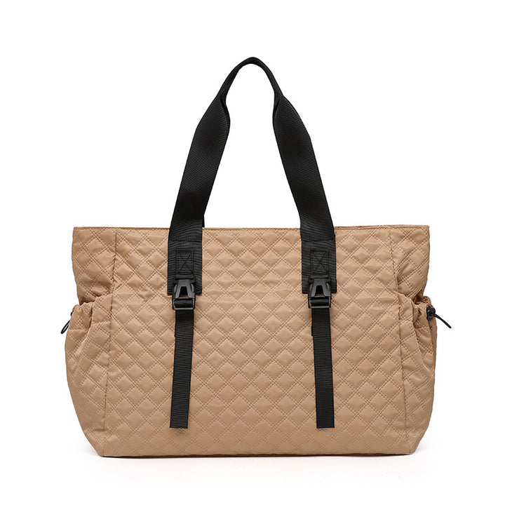 Quilted Multi-Compartment Tote Bag Kalsten