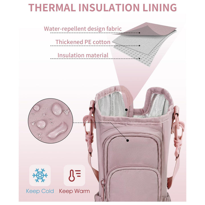Practical crossbody bag with versatile compartments and a removable cup holder Kalsten