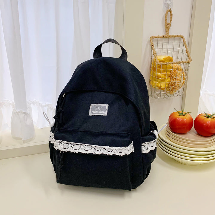 Elegant Lace-Trimmed Daily Backpack Kalsten