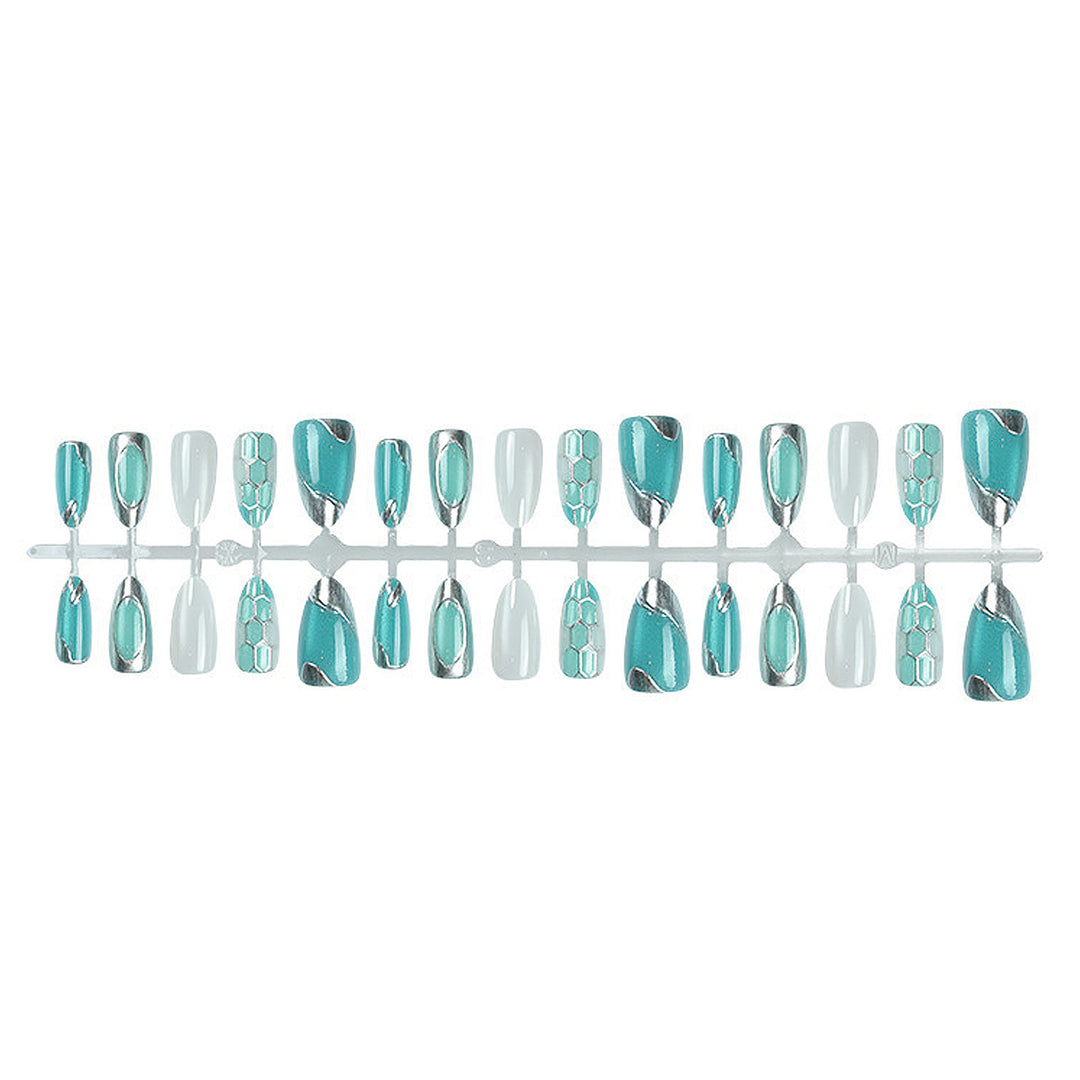 Decorative Gel Press-On Nail Set Kalsten