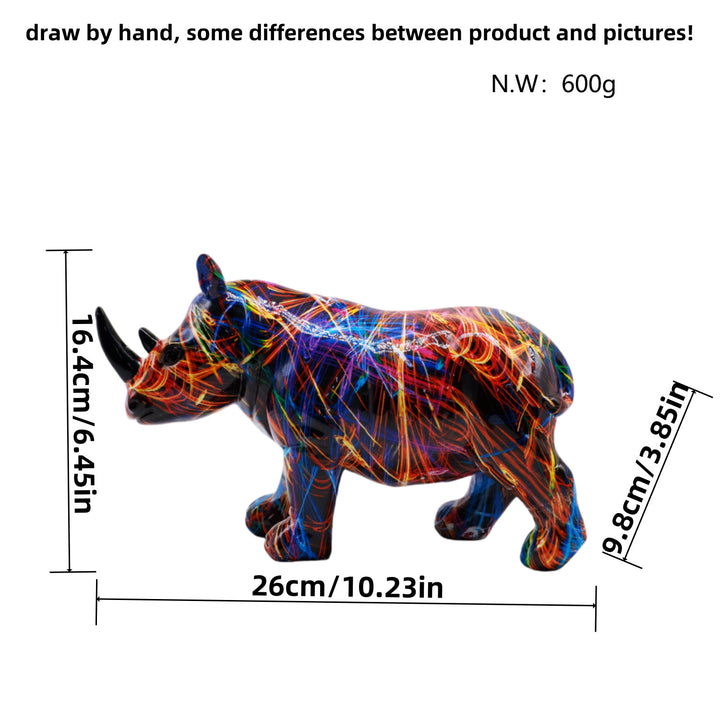 Artistic Rhino Figure Kalsten