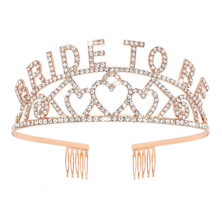 Women's Glittering Tiara with Heart Motifs Kalsten