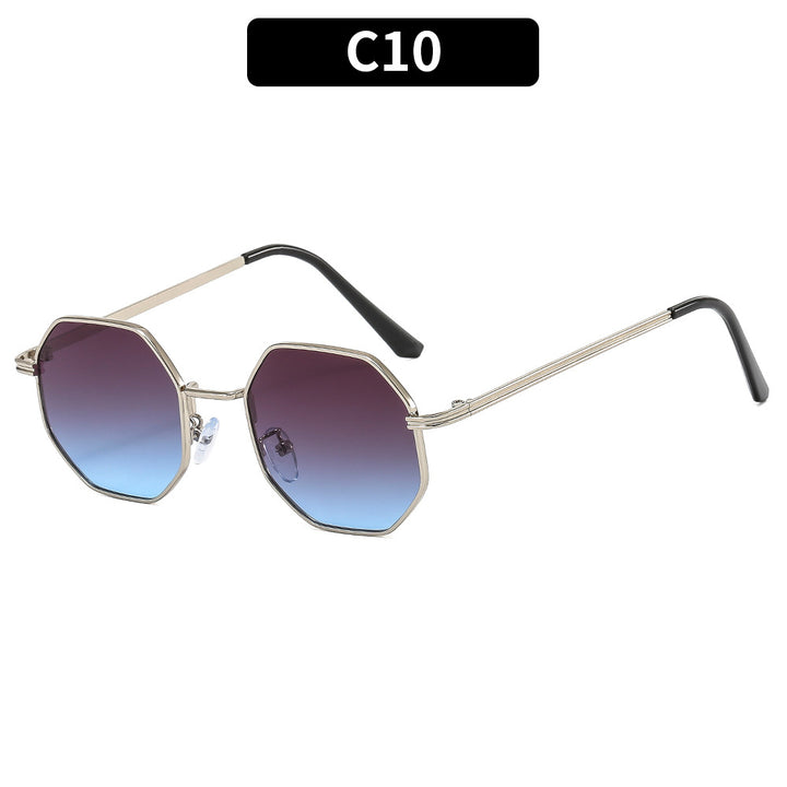 Elegant Octagonal Frame Sunglasses