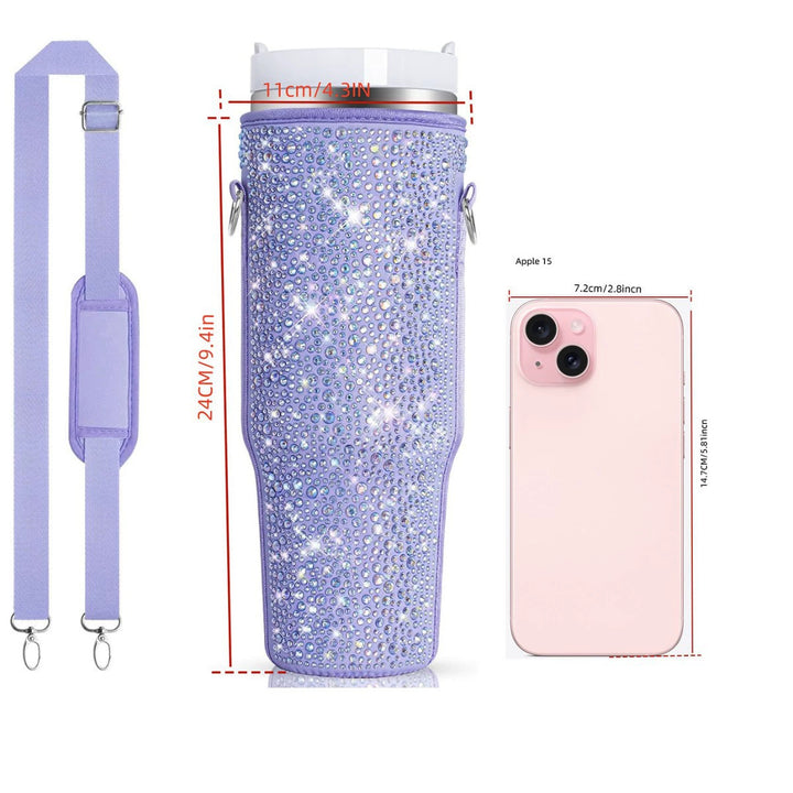 Ladies Glittering Insulated Bottle Case Kalsten